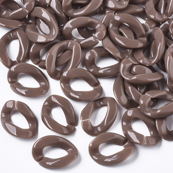 PandaHall Opaque Acrylic Linking Rings, Quick Link Connectors, For Curb Chains Making, Twist, Camel, 22x16.5x5.5mm, Inner Measure: 12x6mm..., Brown
PandaHall Opaque Acrylic Linking Rings, Quick Link Connectors, For Curb Chains Making, Twist, Camel, 22x16.5x5.5mm, Inner Measure: 12x6mm..., Brown
