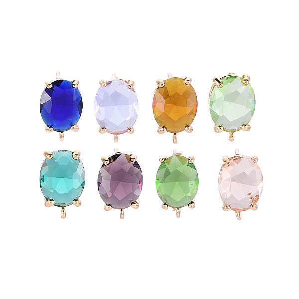 PandaHall Brass Stud Earring Findings, with Glass, Oval with Loop, Light Gold, Mixed Color, 12~14x8mm, Hole: 1.2mm, Pin: 0.6~0.7mm..., Multicolor
PandaHall Brass Stud Earring Findings, with Glass, Oval with Loop, Light Gold, Mixed Color, 12~14x8mm, Hole: 1.2mm, Pin: 0.6~0.7mm..., Multicolor