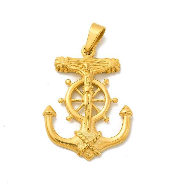 PandaHall Vacuum Plating 304 Stainless Steel Pendants, Camargue Cross Charm, Golden, 41.5x31x5mm, Hole: 4.5x9.5mm 304 Stainless Steel Cross
PandaHall Vacuum Plating 304 Stainless Steel Pendants, Camargue Cross Charm, Golden, 41.5x31x5mm, Hole: 4.5x9.5mm 304 Stainless Steel Cross