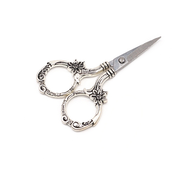 PandaHall Stainless Steel Flower Scissors, Embroidery Scissors, Sewing Scissors, with Zinc Alloy Handle, Antique Silver & Stainless Steel...
PandaHall Stainless Steel Flower Scissors, Embroidery Scissors, Sewing Scissors, with Zinc Alloy Handle, Antique Silver & Stainless Steel...