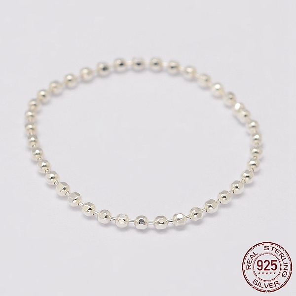 PandaHall 925 Sterling Silver Finger Rings, Ball Chain Rings, Silver, US Size 4 1/4(15mm) Sterling Silver
PandaHall 925 Sterling Silver Finger Rings, Ball Chain Rings, Silver, US Size 4 1/4(15mm) Sterling Silver