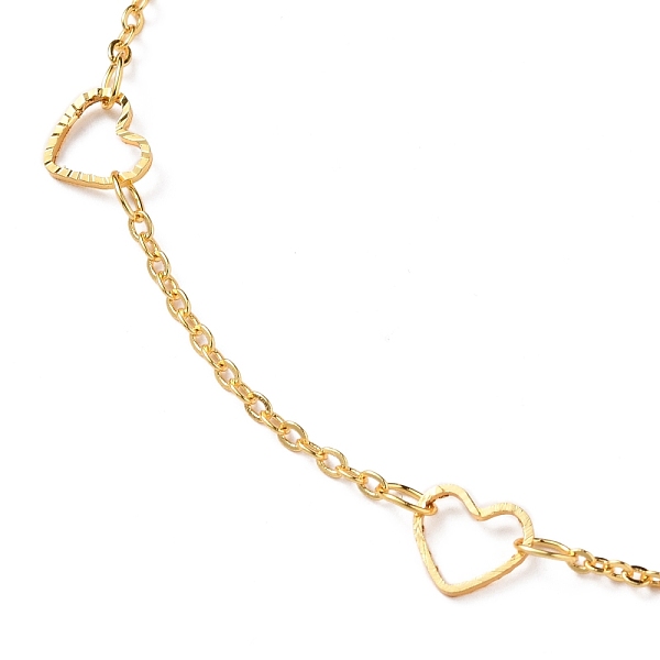 PandaHall Brass Cable Chain Anklets, with Heart Links and Lobster Claw Clasps, Golden, 9-7/8 inch(25cm) Brass
PandaHall Brass Cable Chain Anklets, with Heart Links and Lobster Claw Clasps, Golden, 9-7/8 inch(25cm) Brass