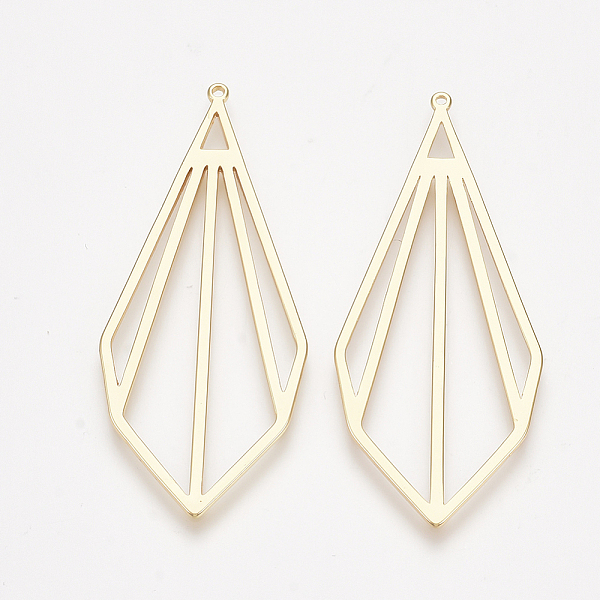 PandaHall Brass Pendants, teardrop, Nickel Free, Real 18K Gold Plated, 47x20x1mm, Hole: 0.9mm Brass Teardrop
PandaHall Brass Pendants, teardrop, Nickel Free, Real 18K Gold Plated, 47x20x1mm, Hole: 0.9mm Brass Teardrop