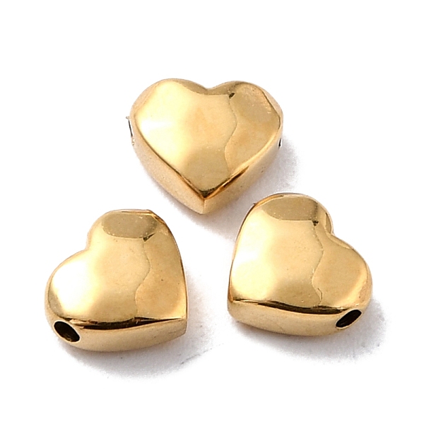 PandaHall Ion Plating(IP) 316 Surgical Stainless Steel Beads, Heart, Golden, 7x8x3.5mm, Hole: 1.2mm 316 Surgical Stainless Steel Heart
PandaHall Ion Plating(IP) 316 Surgical Stainless Steel Beads, Heart, Golden, 7x8x3.5mm, Hole: 1.2mm 316 Surgical Stainless Steel Heart