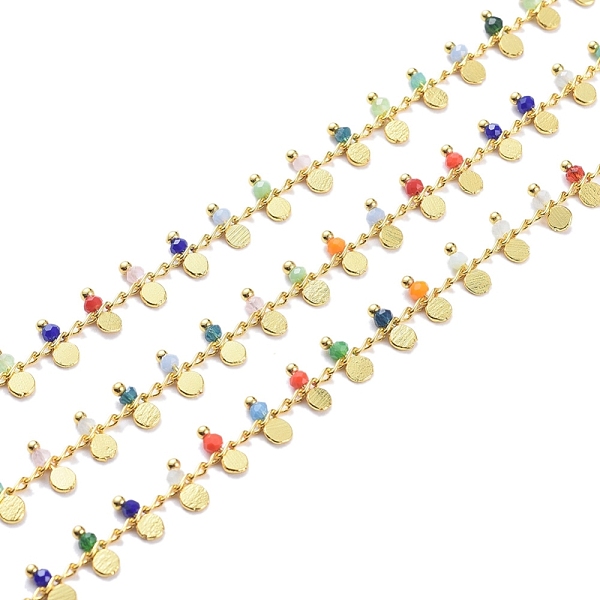 PandaHall 3.28 Feet Handmade Faceted Glass Beaded Chains, Soldered, with Brass Findings, Golden, Long-Lasting Plated, Colorful...
PandaHall 3.28 Feet Handmade Faceted Glass Beaded Chains, Soldered, with Brass Findings, Golden, Long-Lasting Plated, Colorful...