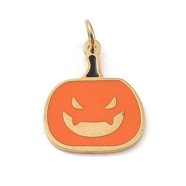 PandaHall Christmas Theme 304 Stainless Steel Pendants, with Enamel and Jump Ring, Real 14K Gold Plated, Pumpkin, 14x11.5x1mm, Hole: 3mm 304..., Orange
PandaHall Christmas Theme 304 Stainless Steel Pendants, with Enamel and Jump Ring, Real 14K Gold Plated, Pumpkin, 14x11.5x1mm, Hole: 3mm 304..., Orange