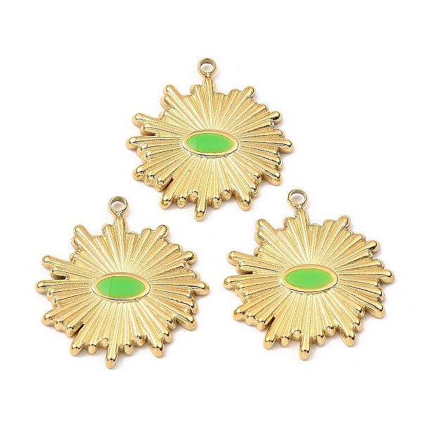PandaHall Ion Plating(IP) 316 Surgical Stainless Steel Pendants, with Enamel, Sun Charm, Real 24K Gold Plated, 21x19.5x2mm, Hole: 1.6mm...
PandaHall Ion Plating(IP) 316 Surgical Stainless Steel Pendants, with Enamel, Sun Charm, Real 24K Gold Plated, 21x19.5x2mm, Hole: 1.6mm...
