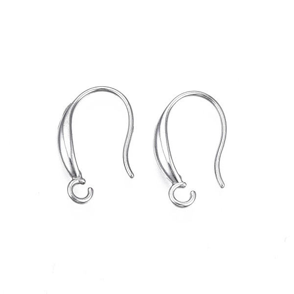 PandaHall 304 Stainless Steel Earring Hooks, with Horizontal Loop, Flat Ear Wire, Stainless Steel Color, 18x10x3mm, Hole: 2mm, 20 Gauge, Pin...
PandaHall 304 Stainless Steel Earring Hooks, with Horizontal Loop, Flat Ear Wire, Stainless Steel Color, 18x10x3mm, Hole: 2mm, 20 Gauge, Pin...