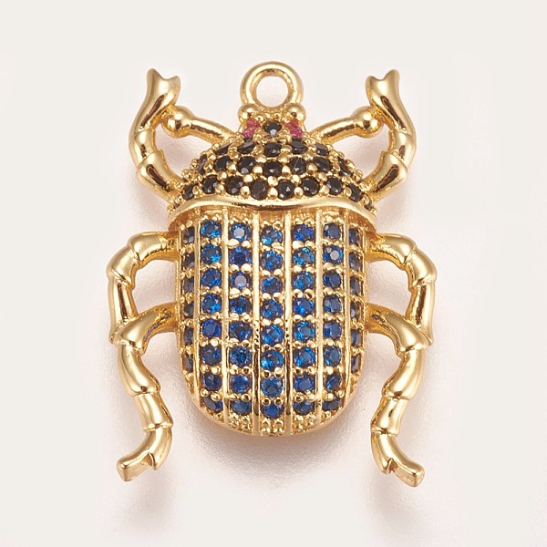 PandaHall Brass Micro Pave Cubic Zirconia Pendants, Beetle, Blue, Golden, 22.5x16.5x4mm, Hole: 1.5mm Brass+Cubic Zirconia Beetle Blue
PandaHall Brass Micro Pave Cubic Zirconia Pendants, Beetle, Blue, Golden, 22.5x16.5x4mm, Hole: 1.5mm Brass+Cubic Zirconia Beetle Blue