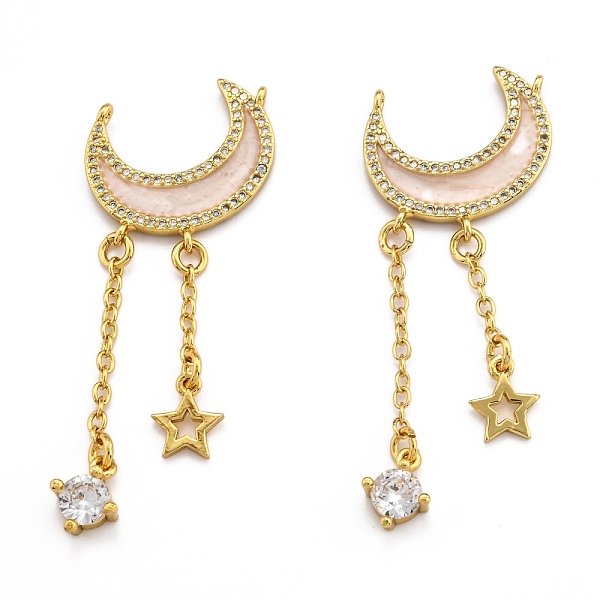 PandaHall Brass Micro Pave Clear Cubic Zirconia Pendants, with Enamel, Long-Lasting Plated, Moon and Star, Real 18K Gold Plated...
PandaHall Brass Micro Pave Clear Cubic Zirconia Pendants, with Enamel, Long-Lasting Plated, Moon and Star, Real 18K Gold Plated...