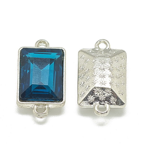 PandaHall Alloy Glass Links connectors, Faceted, Rectangle, Platinum, Teal, 21x12x6mm, Hole: 1.5mm Alloy+Glass Rectangle Cyan
PandaHall Alloy Glass Links connectors, Faceted, Rectangle, Platinum, Teal, 21x12x6mm, Hole: 1.5mm Alloy+Glass Rectangle Cyan