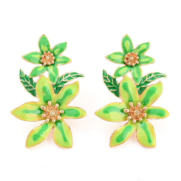 PandaHall Saint Patrick's Day Theme Zinc Alloy Dangle Stud Earrings, Flower, Lime Green, 46x31.5mm Alloy Flower
PandaHall Saint Patrick's Day Theme Zinc Alloy Dangle Stud Earrings, Flower, Lime Green, 46x31.5mm Alloy Flower