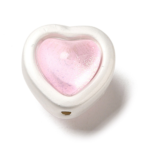 PandaHall Alloy & Transparent Glass Beads, Matte Silver Color, Two-sided Heart Shape Beads, Pearl Pink, 11x11.5x10.5mm, Hole: 1mm...
PandaHall Alloy & Transparent Glass Beads, Matte Silver Color, Two-sided Heart Shape Beads, Pearl Pink, 11x11.5x10.5mm, Hole: 1mm...
