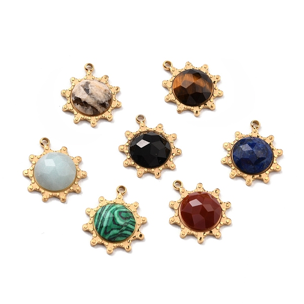PandaHall Natural Gemstone Pendants, with Ion Plating(IP) 304 Stainless Steel Findings, Real 24K Gold Plated, Mixed Dyed and Undyed, Faceted...
PandaHall Natural Gemstone Pendants, with Ion Plating(IP) 304 Stainless Steel Findings, Real 24K Gold Plated, Mixed Dyed and Undyed, Faceted...