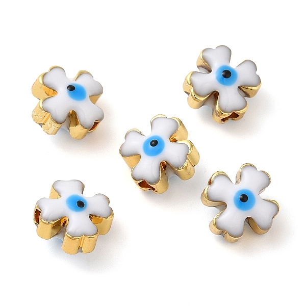 PandaHall Golden Tone Brass Enamel Beads, Cadmium Free & Lead Free, Long-Lasting Plated, Cross with Evil Eye, White, 8x8x6mm, Hole: 1.8mm...
PandaHall Golden Tone Brass Enamel Beads, Cadmium Free & Lead Free, Long-Lasting Plated, Cross with Evil Eye, White, 8x8x6mm, Hole: 1.8mm...