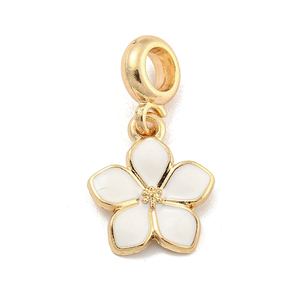 PandaHall Rack Plating Alloy Enamel Flower European Dangle Charms, Large Hole Pendants, Golden, White, 28mm, Hole: 4.6mm, Flower...
PandaHall Rack Plating Alloy Enamel Flower European Dangle Charms, Large Hole Pendants, Golden, White, 28mm, Hole: 4.6mm, Flower...