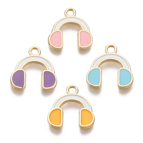 PandaHall Eco-Friendly Zinc Alloy Pendants, with Enamel, Cadmium Free & Nickel Free & Lead Free, Headset, Light Gold, Mixed Color, 15x14x2mm..., Multicolor
PandaHall Eco-Friendly Zinc Alloy Pendants, with Enamel, Cadmium Free & Nickel Free & Lead Free, Headset, Light Gold, Mixed Color, 15x14x2mm..., Multicolor