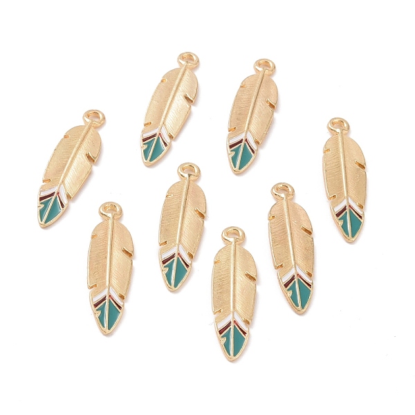 PandaHall Alloy Enamel Pendants, Light Gold, Indian Feather, Light Gold, 34.5x9.5x2.3mm, Hole: 2.1mm Alloy+Enamel Feather
PandaHall Alloy Enamel Pendants, Light Gold, Indian Feather, Light Gold, 34.5x9.5x2.3mm, Hole: 2.1mm Alloy+Enamel Feather