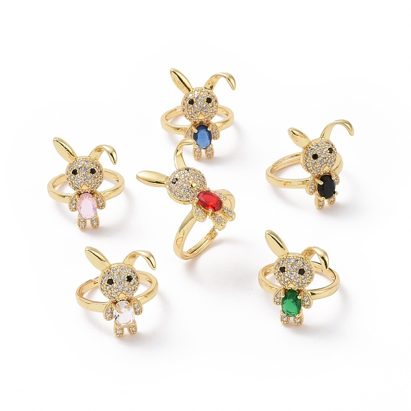 PandaHall Cubic Zirconia Rabbit Adjustable Ring, Real 18K Gold Plated Brass Wide Ring for Women, Cadmium Free & Lead Free, Mixed Color, US..., Multicolor
PandaHall Cubic Zirconia Rabbit Adjustable Ring, Real 18K Gold Plated Brass Wide Ring for Women, Cadmium Free & Lead Free, Mixed Color, US..., Multicolor