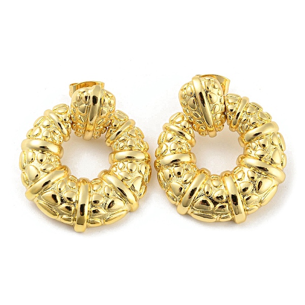 PandaHall Brass Dangle Stud Earrings, Donut, Real 16K Gold Plated, 32x24.5mm Brass Donut
PandaHall Brass Dangle Stud Earrings, Donut, Real 16K Gold Plated, 32x24.5mm Brass Donut