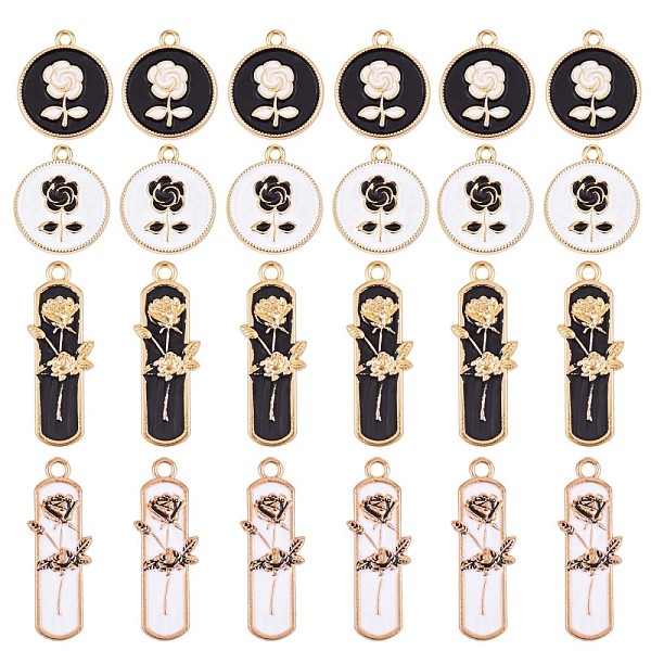PandaHall 40Pcs 4 Style Alloy Enamel Pendants, Golden, Rectangle & Flat Round with Rose, Mixed Color, 31x12.4mm, 10pcs/style Alloy+Enamel..., Multicolor
PandaHall 40Pcs 4 Style Alloy Enamel Pendants, Golden, Rectangle & Flat Round with Rose, Mixed Color, 31x12.4mm, 10pcs/style Alloy+Enamel..., Multicolor