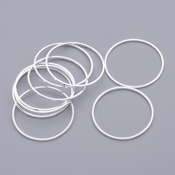 PandaHall Brass Linking Rings, Ring, Lead Free & Nickel Free & Cadmium Free, Silver, 25x1mm Brass Ring
PandaHall Brass Linking Rings, Ring, Lead Free & Nickel Free & Cadmium Free, Silver, 25x1mm Brass Ring