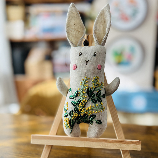 PandaHall DIY Rabbit with Flower Doll Embroidery Kits, Including Printed Cotton Fabric, Embroidery Thread & Needles, Sea Green, 220x120mm...
PandaHall DIY Rabbit with Flower Doll Embroidery Kits, Including Printed Cotton Fabric, Embroidery Thread & Needles, Sea Green, 220x120mm...