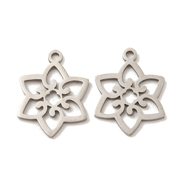 PandaHall 316 Surgical Stainless Steel Pendants, Laser Cut, Flower Charm, Stainless Steel Color, 17x13x1mm, Hole: 1.4mm 316 Surgical...
PandaHall 316 Surgical Stainless Steel Pendants, Laser Cut, Flower Charm, Stainless Steel Color, 17x13x1mm, Hole: 1.4mm 316 Surgical...