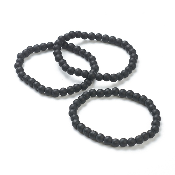 PandaHall Glass Beaded Stretch Bracelets, Round, Black, Beads: 6~6.5mm, Inner Diameter: 2-1/4 inch(5.55cm) Glass Black
PandaHall Glass Beaded Stretch Bracelets, Round, Black, Beads: 6~6.5mm, Inner Diameter: 2-1/4 inch(5.55cm) Glass Black