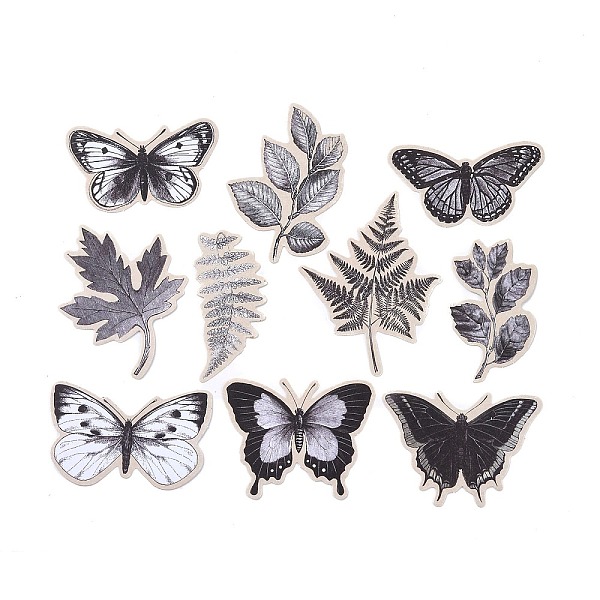 PandaHall 20Pcs 10 Styles Paper Self-Adhesive Stickers, for Party Decorative Presents, Butterfly, Black, 43~74x24~66x0.1mm, 2pcs/style Paper...
PandaHall 20Pcs 10 Styles Paper Self-Adhesive Stickers, for Party Decorative Presents, Butterfly, Black, 43~74x24~66x0.1mm, 2pcs/style Paper...