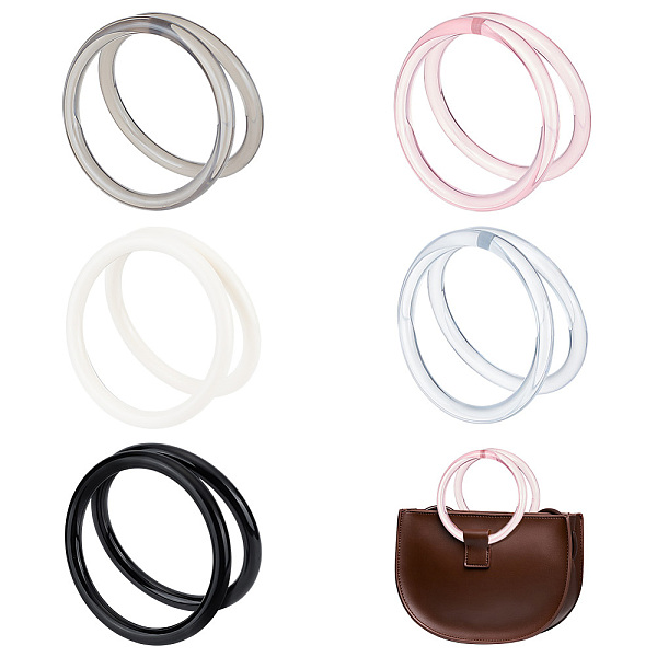 PandaHall WADORN 10Pcs 5 Colors Plastic Bag Handles, for Bag Replacement Accessories, Round Ring, Mixed Color, 11~12.2x1cm, Inner Diameter..., Multicolor
PandaHall WADORN 10Pcs 5 Colors Plastic Bag Handles, for Bag Replacement Accessories, Round Ring, Mixed Color, 11~12.2x1cm, Inner Diameter..., Multicolor