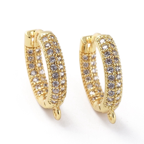 PandaHall Brass Micro Pave Cubic Zirconia Huggie Hoop Earring Findings, with Horizontal Loop, Ring, Clear, Golden, 18x17x3mm, Hole: 1.2mm...
PandaHall Brass Micro Pave Cubic Zirconia Huggie Hoop Earring Findings, with Horizontal Loop, Ring, Clear, Golden, 18x17x3mm, Hole: 1.2mm...