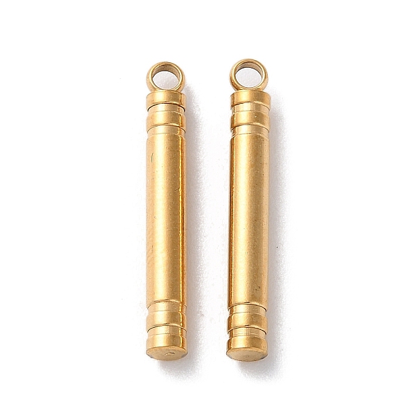 PandaHall 304 Stainless Steel Pendants, Column Bar Charms, Golden, 23x3mm, Hole: 1.8mm 304 Stainless Steel Column
PandaHall 304 Stainless Steel Pendants, Column Bar Charms, Golden, 23x3mm, Hole: 1.8mm 304 Stainless Steel Column