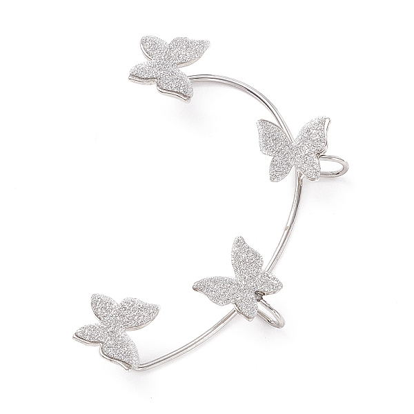 PandaHall Bling Butterfly Ear Cuffs with Piercing, Brass Wrap Stud Earrings for Women, Platinum, Silver, 56x46x10mm Brass Butterfly Silver
PandaHall Bling Butterfly Ear Cuffs with Piercing, Brass Wrap Stud Earrings for Women, Platinum, Silver, 56x46x10mm Brass Butterfly Silver