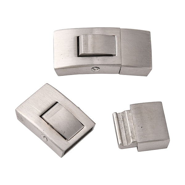 PandaHall 304 Stainless Steel Bayonet Clasps, Rectangle, Stainless Steel Color, 25x13mm, Hole: 10x3mm 304 Stainless Steel
PandaHall 304 Stainless Steel Bayonet Clasps, Rectangle, Stainless Steel Color, 25x13mm, Hole: 10x3mm 304 Stainless Steel