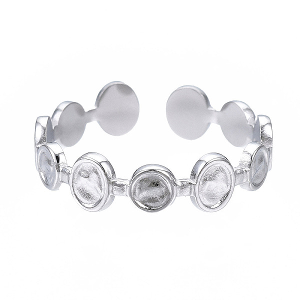 PandaHall 304 Stainless Steel Flat Round Open Cuff Ring, Chunky Ring for Women, Stainless Steel Color, US Size 7(17.3mm) 304 Stainless Steel
PandaHall 304 Stainless Steel Flat Round Open Cuff Ring, Chunky Ring for Women, Stainless Steel Color, US Size 7(17.3mm) 304 Stainless Steel