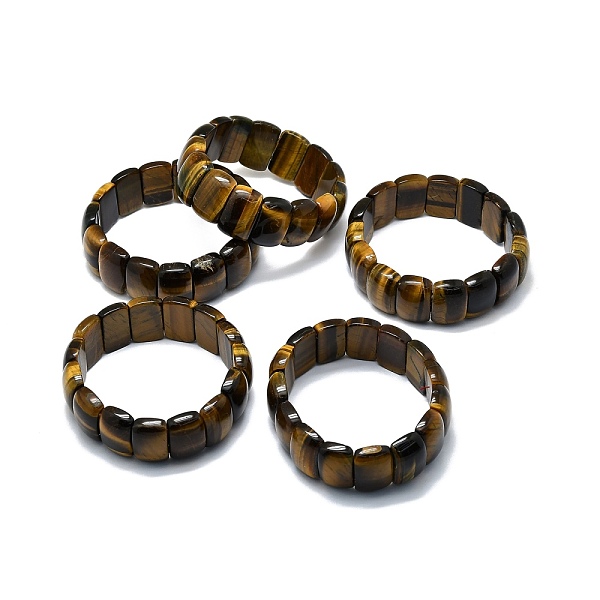 PandaHall Natural Tiger Eye Rectangle Beaded Stretch Bracelet, Gemstone Jewelry for Women, Inner Diameter: 2-1/8 inch(5.5cm) Tiger Eye
PandaHall Natural Tiger Eye Rectangle Beaded Stretch Bracelet, Gemstone Jewelry for Women, Inner Diameter: 2-1/8 inch(5.5cm) Tiger Eye