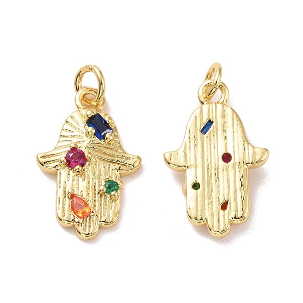 PandaHall Hamsa Hand Brass Micro Pave Colorful Cubic Zirconia Pendants, with Jump Rings, Cadmium Free & Lead Free, Real 18K Gold Plated...
PandaHall Hamsa Hand Brass Micro Pave Colorful Cubic Zirconia Pendants, with Jump Rings, Cadmium Free & Lead Free, Real 18K Gold Plated...