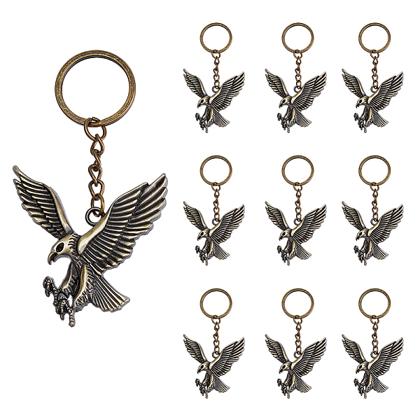 PandaHall DICOSMETIC 10Pcs Antique Bronze Eagle Key Ring Flying Eagle Keychain Scout Leader Keychain Alloy Keyrings in Retro Style Bag...
PandaHall DICOSMETIC 10Pcs Antique Bronze Eagle Key Ring Flying Eagle Keychain Scout Leader Keychain Alloy Keyrings in Retro Style Bag...