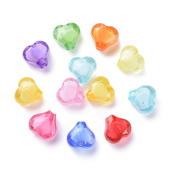 PandaHall Transparent Acrylic Beads, Bead in Bead, Faceted, Heart, Mixed Color, 9x10x6mm, Hole: 2mm, about 1700pcs/500g Acrylic Heart..., Multicolor
PandaHall Transparent Acrylic Beads, Bead in Bead, Faceted, Heart, Mixed Color, 9x10x6mm, Hole: 2mm, about 1700pcs/500g Acrylic Heart..., Multicolor