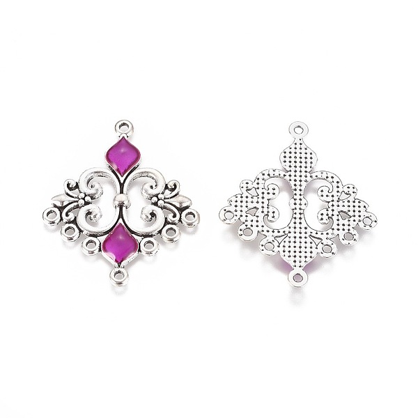PandaHall Alloy Enamel Chandelier Component Links, Cadmium Free & Lead Free, Rhombus, Antique Silver Metal Color, Purple, 35x29x3mm, Hole...
PandaHall Alloy Enamel Chandelier Component Links, Cadmium Free & Lead Free, Rhombus, Antique Silver Metal Color, Purple, 35x29x3mm, Hole...