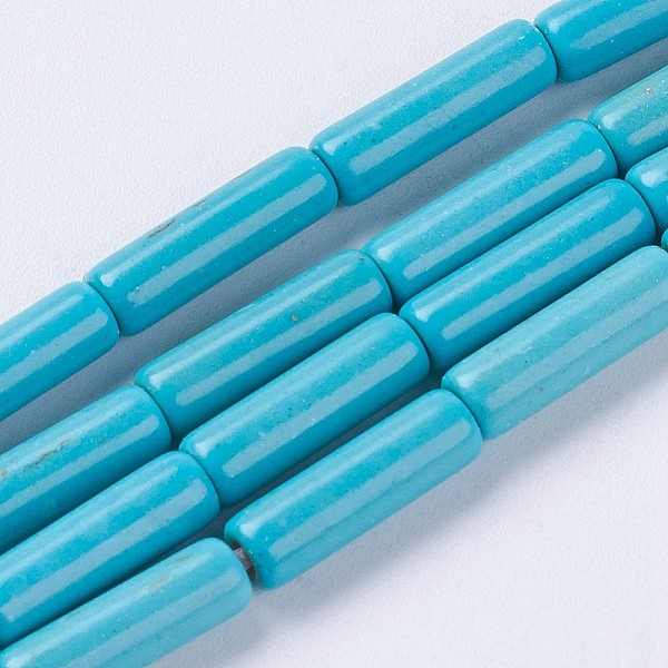 PandaHall Synthetic Turquoise Beads Strands, Column, Dyed & Heated, Deep Sky Blue, 12~13.5x3.5~4.5mm, Hole: 1.5mm, about 33pcs/strand, about...
PandaHall Synthetic Turquoise Beads Strands, Column, Dyed & Heated, Deep Sky Blue, 12~13.5x3.5~4.5mm, Hole: 1.5mm, about 33pcs/strand, about...