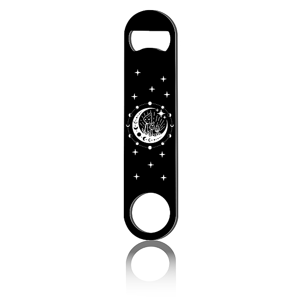 PandaHall 430 Stainless Steel Bottle Openers, Laser Cut, Rectangle, Moon, 178x40x2mm Stainless Steel Moon
PandaHall 430 Stainless Steel Bottle Openers, Laser Cut, Rectangle, Moon, 178x40x2mm Stainless Steel Moon