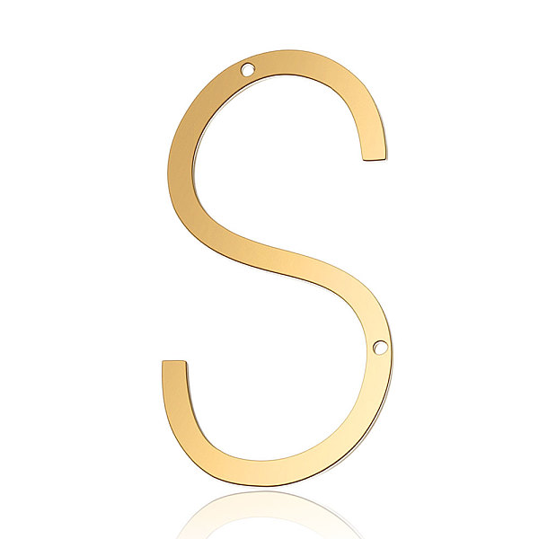 PandaHall 201 Stainless Steel Links connectors, Letter, Golden, Letter.S, 37x19.5x1mm, Hole: 1mm 201 Stainless Steel Letter S
PandaHall 201 Stainless Steel Links connectors, Letter, Golden, Letter.S, 37x19.5x1mm, Hole: 1mm 201 Stainless Steel Letter S