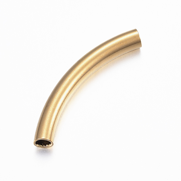 PandaHall 304 Stainless Steel Tube Beads, Curved Tube Noodle Beads, Curved Tube, Real 24K Gold Plated, 45.5x6.5x6mm, Hole: 4.5x5mm 304...
PandaHall 304 Stainless Steel Tube Beads, Curved Tube Noodle Beads, Curved Tube, Real 24K Gold Plated, 45.5x6.5x6mm, Hole: 4.5x5mm 304...