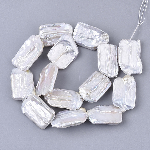 PandaHall Natural Baroque Pearl Keshi Pearl Beads Strands, Cultured Freshwater Pearl, Rectangle, Seashell Color, 23~31x18~23x4~9mm, Hole...
PandaHall Natural Baroque Pearl Keshi Pearl Beads Strands, Cultured Freshwater Pearl, Rectangle, Seashell Color, 23~31x18~23x4~9mm, Hole...