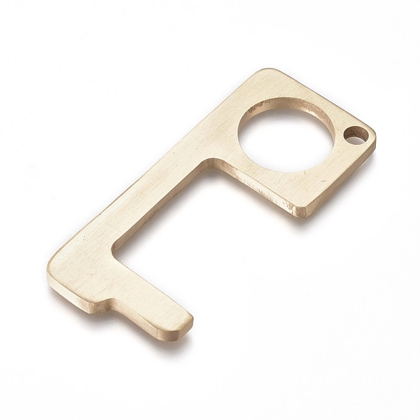 PandaHall Brass Door Opener, Portable Non-Contact Sanitary Tools, Anti-Epidemic Tools, Golden, 73.5x32x3.5mm, Hole: 5mm and 20mm Brass
PandaHall Brass Door Opener, Portable Non-Contact Sanitary Tools, Anti-Epidemic Tools, Golden, 73.5x32x3.5mm, Hole: 5mm and 20mm Brass