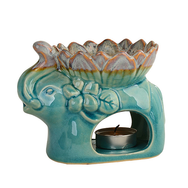 PandaHall Elehphant with Lotus Porcelain Incense Holders Candle Holder, Home Office Teahouse Zen Buddhist Supplies, Dark Cyan, 35x135x110mm...
PandaHall Elehphant with Lotus Porcelain Incense Holders Candle Holder, Home Office Teahouse Zen Buddhist Supplies, Dark Cyan, 35x135x110mm...
