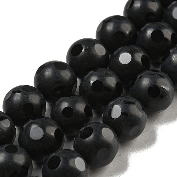 PandaHall Natural Black Onyx Round Bead Strands, Dyed, Faceted and Frosted, 10mm, Hole: 2mm, about 40pcs/strand, 15.74 inch Black Onyx Round...
PandaHall Natural Black Onyx Round Bead Strands, Dyed, Faceted and Frosted, 10mm, Hole: 2mm, about 40pcs/strand, 15.74 inch Black Onyx Round...