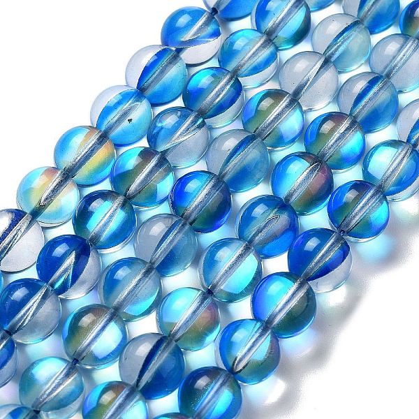 PandaHall Synthetic Moonstone Beads Strands, Round, Blue, 10mm, Hole: 1mm, about 19pcs/strand, 7.48 inch(19cm) Moonstone Round Blue
PandaHall Synthetic Moonstone Beads Strands, Round, Blue, 10mm, Hole: 1mm, about 19pcs/strand, 7.48 inch(19cm) Moonstone Round Blue